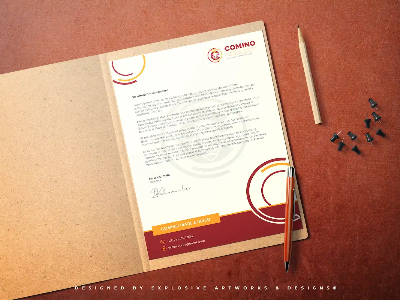 Comino Trade & Invest's Brand collateral