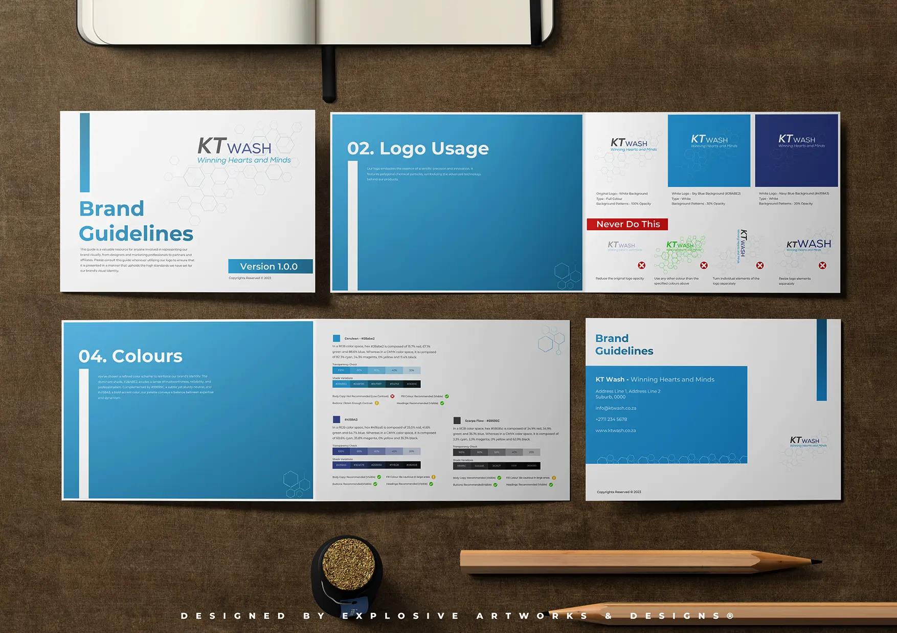 KT Wash's Brand collateral
