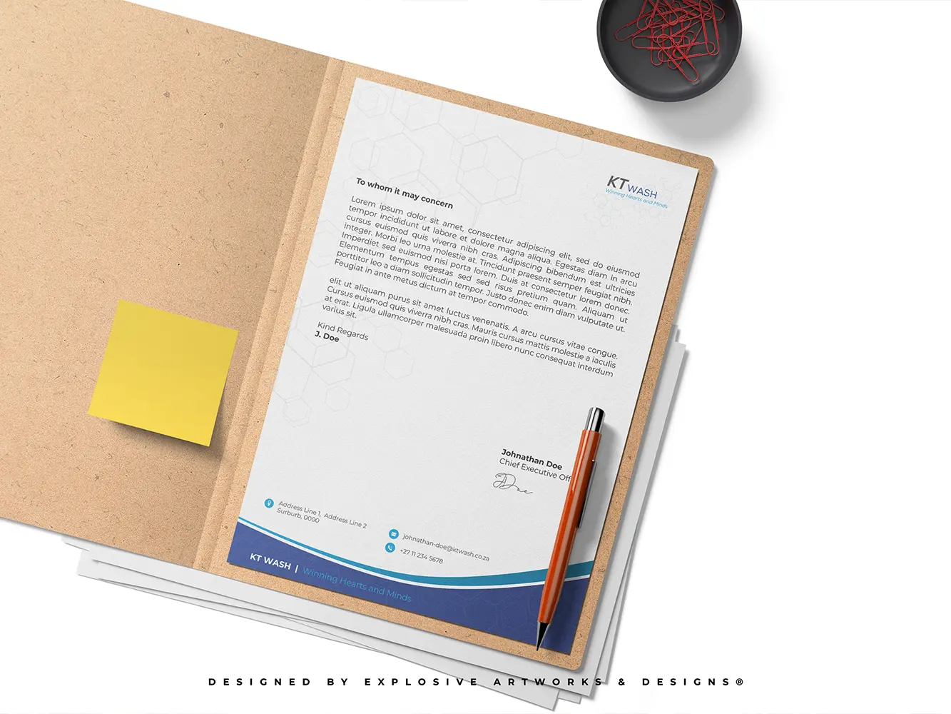 KT Wash's Brand collateral